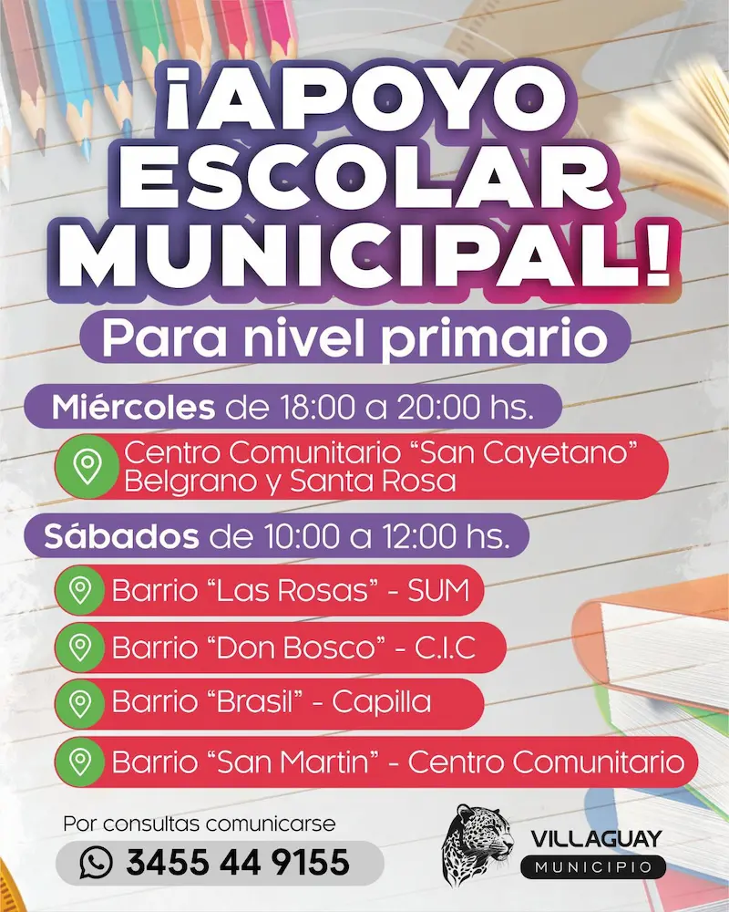 Apoyo escolar municipal 